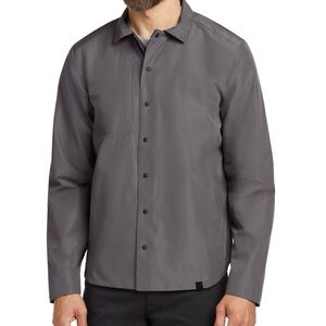 NWOT: OGIO- Reversible Gray/Black Lightweight Shirt Jacket with Classic Collar